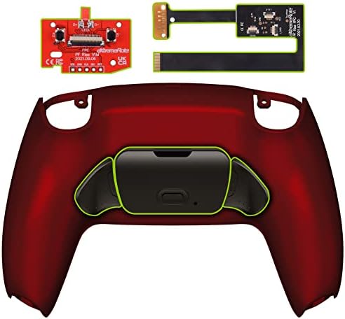 eXtremeRate Czarny Gumowany Grip Programowalny RISE 2.0 Zestaw Remap dla ps5 BDM 010 & BDM 020 Controller, Płyta Uaktualniająca & Przeprojektowana Tylna Powłoka & Powrót Przyciski dla ps5 Controller - Controller Nie jest