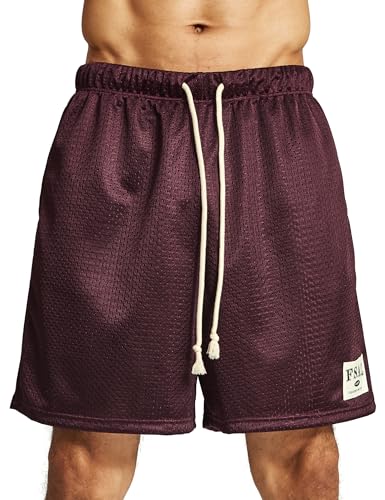 Ouber Men's Mesh Gym Shorts with Pockets Dry Fit Performance for Workouts Basketball Shorts