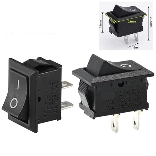 Mini interrupteur à bascule 12V 6A carrat ON OFF avec câbles