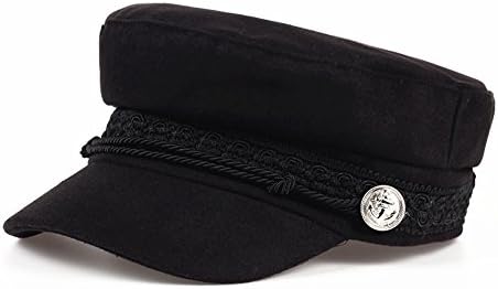 JYOHEY Womens Military Hat Sailors Fiddler Fisherman Cap Girls Painters Vintage Hat Wool Blend Sun Hat