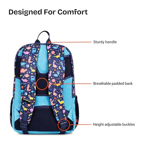 Image of Nasher Miles Polyester Backpack | Ideal for Preschool, Kindergarten, College, School, Office& Travel | Toddler, Girls, Boys, Men, Women