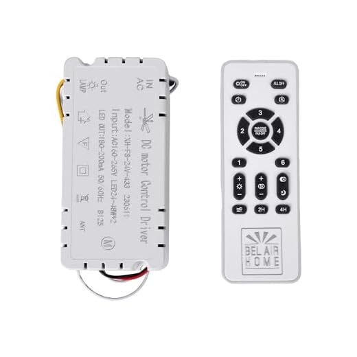 BEL AIR HOME - Kit Mando a Distancia + Controlador Para Ventiladores - Motor DC - Señal Radiofrecuencia (KIT RADIOFRECUENCIA DIMMER)