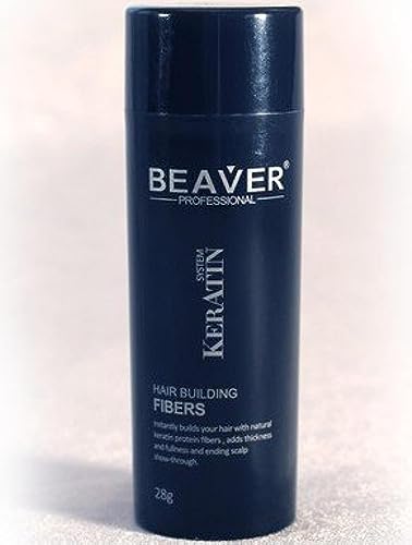 Beaver KERATIN Hair Building Fibres Hair Loss Concealer 28g Dark Brown (Beaver Fibres)