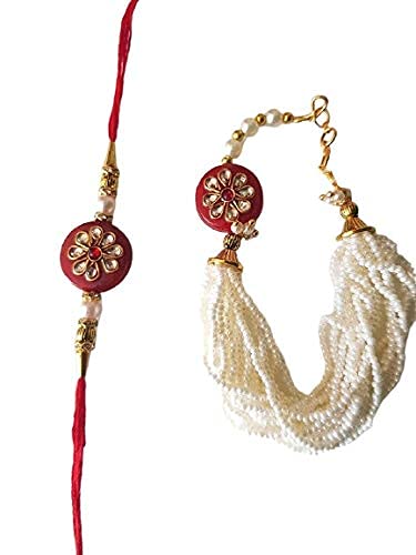 See full amazon price history chart for MANBHAR GEMS Mens Beautiful Designer Elegant Pearl with Seed Bead Kundan Rakhi for Bhaiya Bhabhi - Combo Set of 2 MANBHAR GEMS Mens Beautiful Designer Elegant Pearl with Seed Bead Kundan Rakhi for Bhaiya Bhabhi - Combo Set of 2 (B08PPFVLBC) Amazon Price History, Amazon Price Tracker