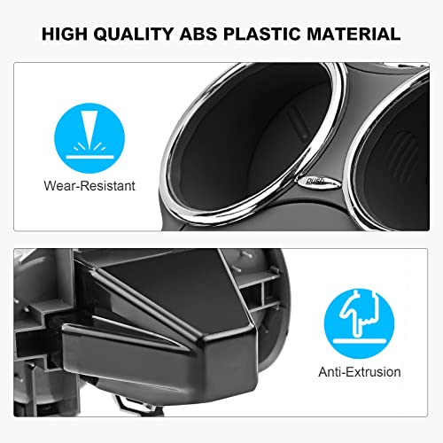 Portavasos doble negro compatible con Mercedes CLS W219 miniatura 4