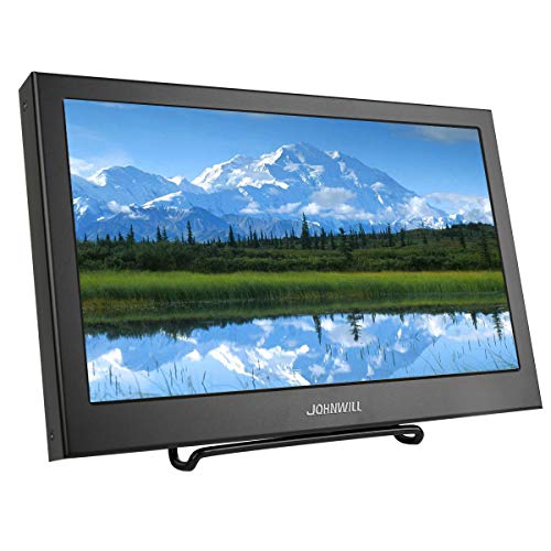 Portable HDMI Monitor,JOHNWILL 13.3 Inch 1920X1080 HDMI VGA Gaming Monitor for PS3 PS4 WiiU Xbox360 Display Monitor for Raspberry Pi Windows 7 8 10, Built-in Speaker, for Security Camera