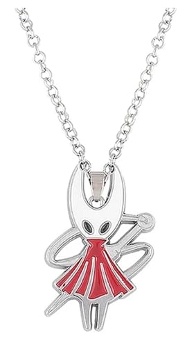 Strike3D Gioco Hollow Knight Hornet Logo The Pale king Figure portachiavi collana gioielli (Collana)