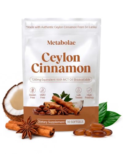 TryMetabolae Ceylon Cinnamon Softgels with MCT Oil