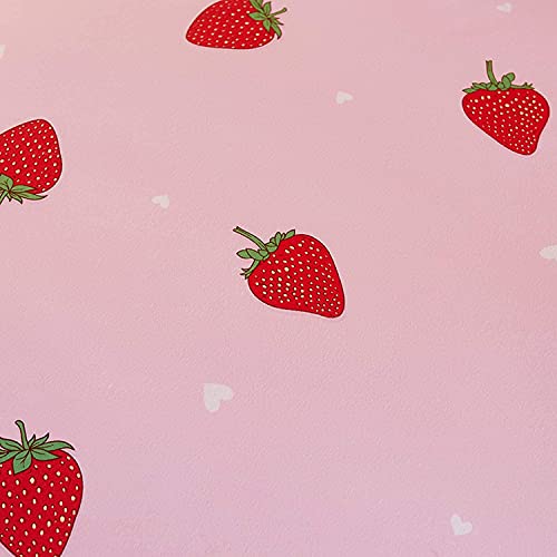Loussiesd Strawberry Pillowcase Cute Cartoon Strawberry Printed 2 Pillow Shams Standard Pink Pillow Cases Kawaii Strawberry Fruits Warm Sweet Theme Microfiber Soft Pillow Cover, 20x 30Inch - Cosy Home Interiors Loussiesd Strawberry Pillowcase Cute Cartoon Strawberry Printed 2 Pillow Shams Standard Pink Pillow Cases Kawaii Strawberry Fruits Warm Sweet Theme Microfiber Soft Pillow Cover, 20x 30Inch - Image 3