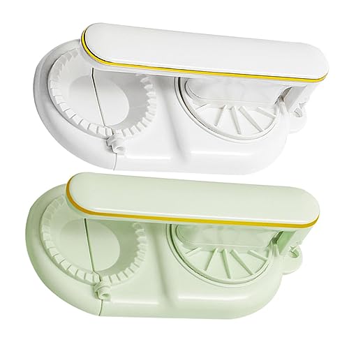 VOSAREA 2Pcs Dumpling Maker Tool Manual Dumpling Skin Press for Easy Wrapping Safe for Dumplings Ravioli Empanadas and More