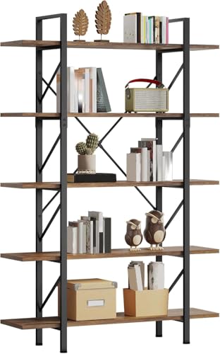 YITAHOME 5-stöckiges Bücherregal, Artsy Modernes Bücherregal,...