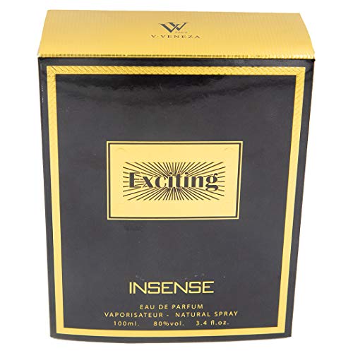 Dumont Exciting Insense (3.4 Oz) Eau De Perfum – Unisex Perfume Body Spray For Men, Women, Him, Her - Long Lasting Cologne With Lemon, Herb, Honey, Amber, Chocolate Scent #TOP2