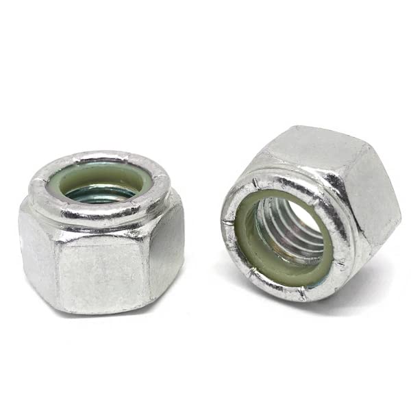 (200 Pieces) #8-32 316 Stainless Steel Nylon Insert Lock Nuts