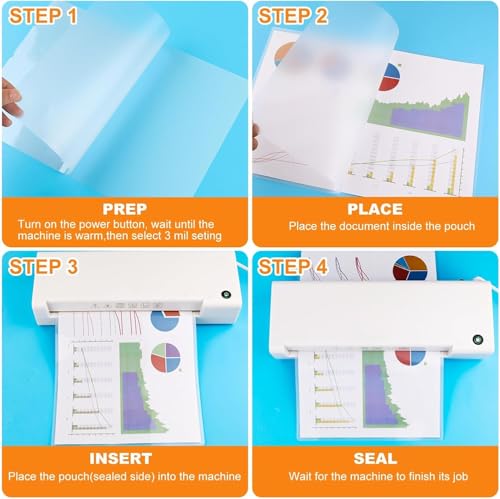 Image of CAREGY 300 Pack Laminating Sheets, Hold 11 x 17 Inch Sheet, 3 Mil | Clear Thermal Laminating Pouches 11.5 x 17.5 Inch Lamination Sheet Paper for Laminator, Round Corner