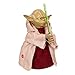 Price comparison product image Kurt Adler 12-Inch Battery-Operated Star Wars Yoda with LED Light Saber Treetop