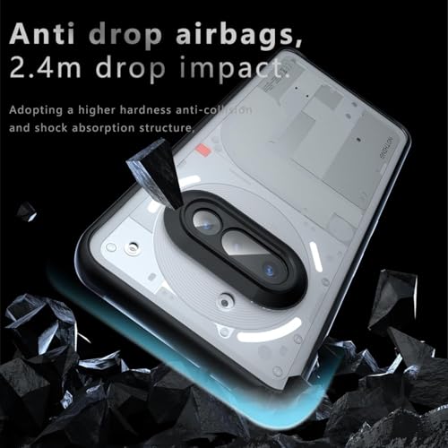 Image of REALCASE Clear Case for Nothing Phone 3a 5G | Transparent Hard PC Back & Soft TPU Bumper | Not Yellowing Shockproof Protective Case Slim Fit Thin Cover for Nothing Phone 3a 5G