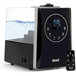 1 of Levoit LV600HH 6L Warm&Cool Mist Humidifier for Bedroom Large Room Home | Rapid Humidification, Essential Oil Diffuser, Humidity Setting with Built-in Sensor, Auto Mode, Timer, Remote Control, Black