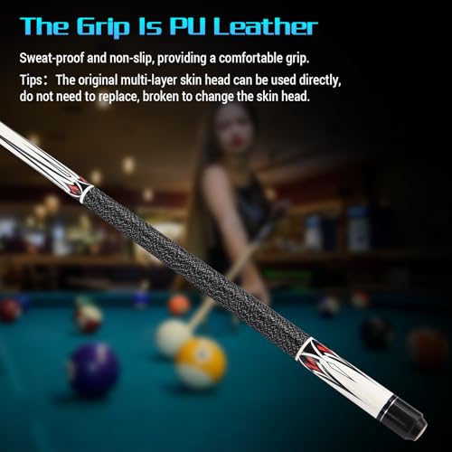 Taco de pool 147 cm con punta 13 mm de arce miniatura 7