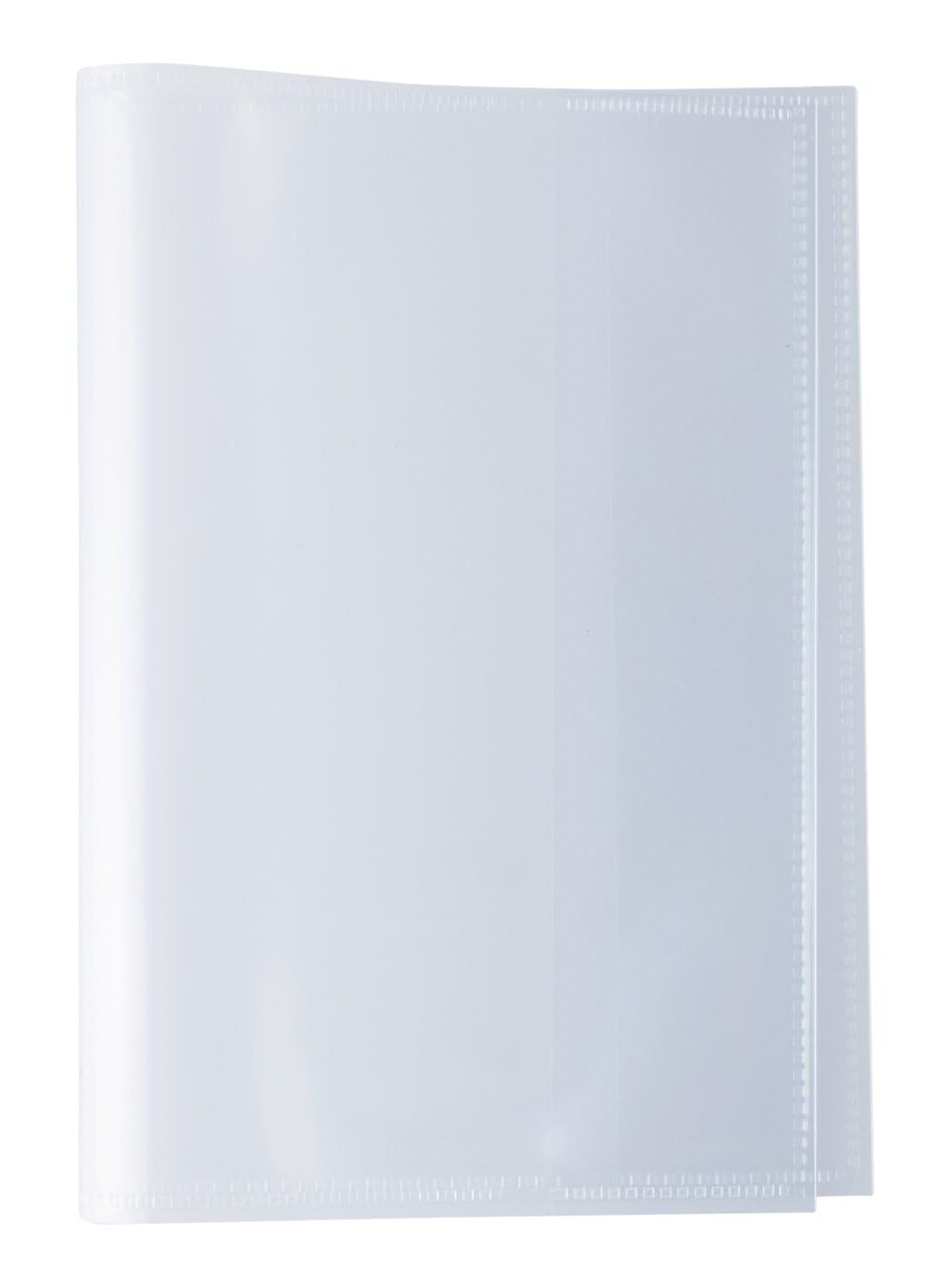 HERMA 19631 Notebook Covers A6 Transparent Clear, Book Covers Made of Durable, Wipe-Clean and Extra Thick Polypropylene Film, Transparent Notebook Cover Set for School Notebooks, Colourless