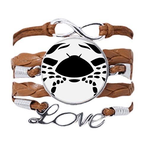 Bracelet cuir noir Cancer ajustable pour éviter les bijoux trop grands ou irritants