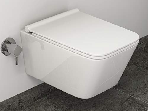 Dusch-WC SSWW Taharet-Toilette mit Spülrand und Softclose