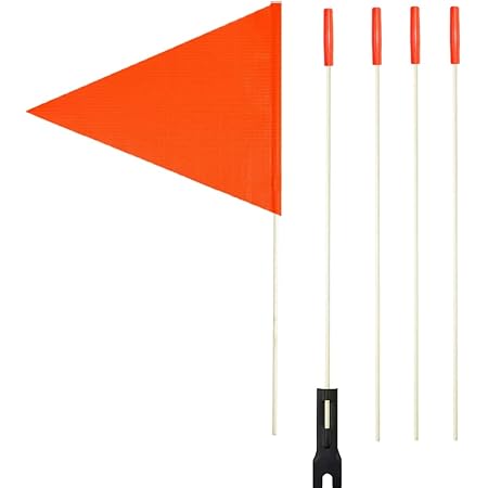 Lowrider Bike Safety Flags 2pc 60 Orange.Â Bike Flag, Bicycle Flag, Bike Accessory, Bicycle Accessory