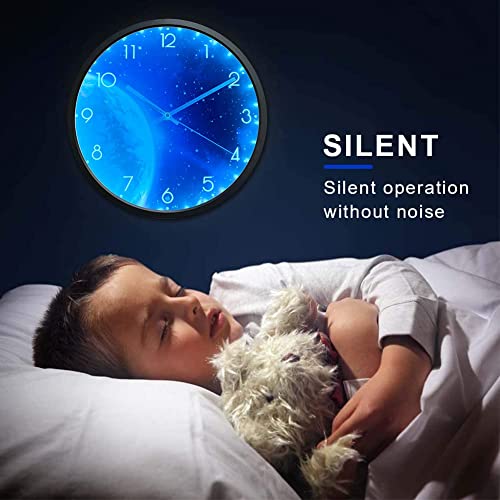 Ocest 15268 12 Inch Night Light Wall Clock thumb #3
