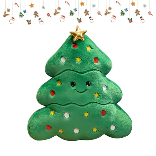 FUFRE Weihnachtskissen Weihnachtsbaum, 35cm Weihnachtsbaum Kissen...