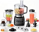 HoninJoy 14-in-1 Food Processor Blender Combo, All-in-One Kitchen Blender
