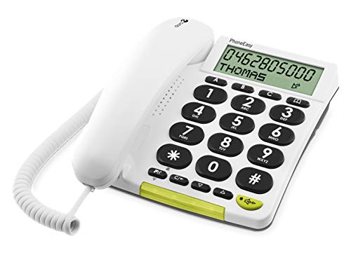 Doro PhoneEasy 312 Big Button Phone for Elderly, Corded Telephone, Living Aid, Hearing Aid Compatible, White - Image 4