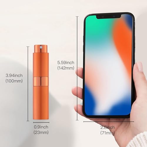 Image of Toureal Travel Perfume Atomiser Refillable, 8ml Atomiser Spray Bottle, 3Pcs | Empty aftershave dispener, twist up cologne decanter, for fragrance,mini pocket size, portable, leak-proof, for men & women