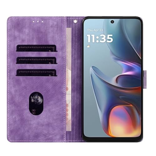 Étui portefeuille Google Pixel 9A bleu housse cuir magnétique