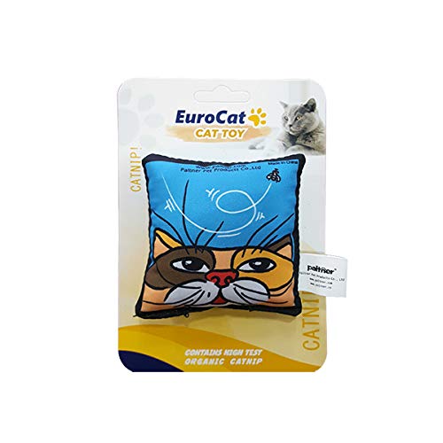 Eurocat Mavi Yastık Kedi Oyuncağı, 8 Cm