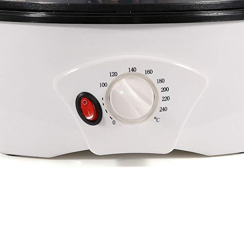 Yunrux Elektrische koffiebrander met instelbare temperatuur van 0-240 graden Celsius voor het huishouden, koffiebonenrooster, koffiebonenrooster, koffierooster, koffierooster, met de beste capaciteit 300-500 g - Image 4
