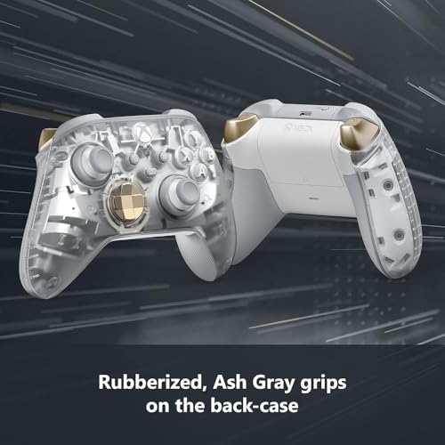 Image of Microsoft QAU-00157 Xbox Wireless Gaming Dual Controller Bundle (Ghost Cipher Special Edition) for Xbox Series X|S, Xbox One, Windows PC, Android and iOS