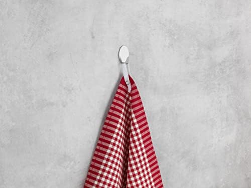 WENKO Stainless Steel Maxi Hook-Set of 2, Silver matt, 2 x 4 x 2.5 cm