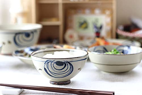 Amazon｜cerapockke 民彩渦紋 茶碗 11.5cm 日本製 美濃焼 土物京茶碗