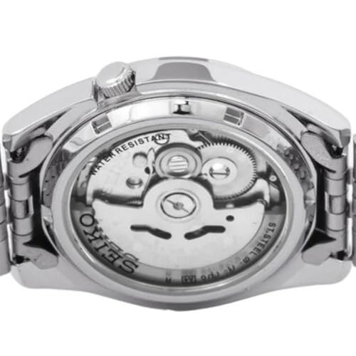 Image of Seiko Men's SNK361 Stainless Steel Analog with Black Dial Watch