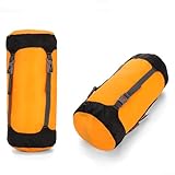 Honseadek Saco de compresión para saco de dormir, bolsa de almacenamiento de poliéster impermeable con correas ajustables para camping, senderismo y organización de equipo de viaje al aire libre