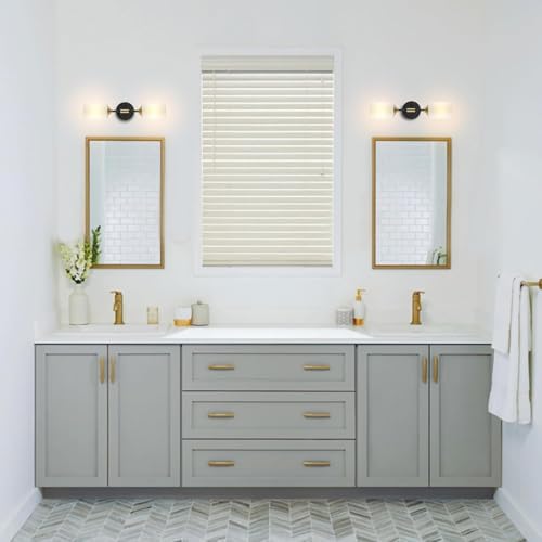 Image of SINOMAN Wall Light for Living Room Modern /Wall Lamps for Bedroom /for Living Room /Wall Lights for Home Decoration /Bedside Wall lamp (BLK Gold Double, with Bulb)