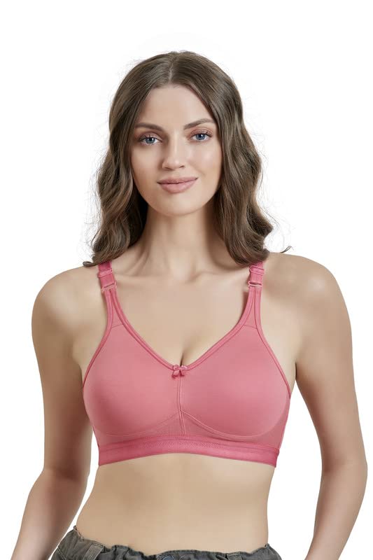 Image of MAROON 419 Women Cotton Blend Long Lasting Magical Lift T Shirt Bra Non-Wired and Non Padded, Seamless and Full Coverage