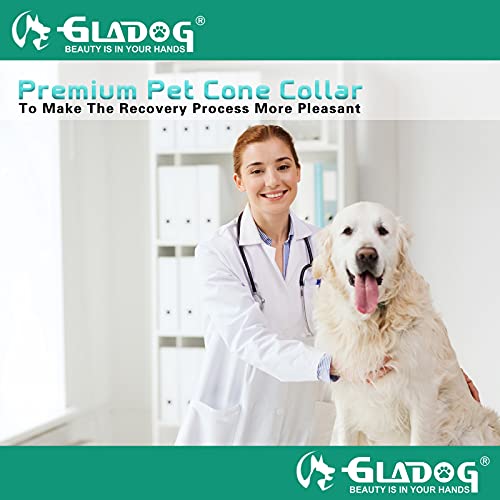 GLADOG Soft Dog Cone Collar, 3 PCS (Except XL size) Flexible Plastic Cone for Dogs After Surgery, Dog Recovery Collar… - Image 8