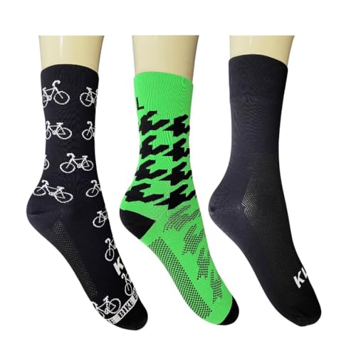 Kit 3 Meia Compressão Ciclismo Bike Esportiva Mtb Masc 38-44