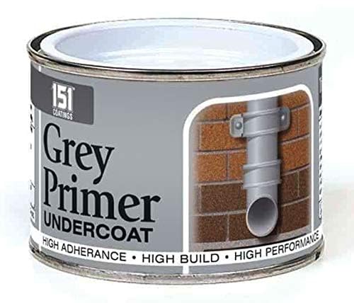 DIOXSTAR 151 Coatings Non-Drip Paint, Quick-Drying, Long-Lasting Protection, DIY Projects, Ideal For Wood, Metal, Interior And Exterior Use, 180ml, (Grey Primer)