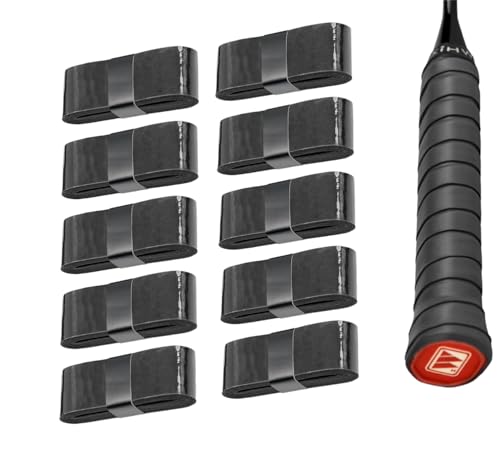 Nucalt 10 Cintas de Agarre para Raqueta de Tenis, precortadas, Antideslizantes, superabsorbentes, Cinta de Agarre para Raqueta de Tenis, Cinta de Acabado para Tenis, Pickleball