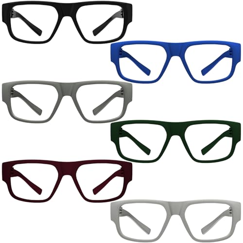 Eyekepper Blue Light Reading Glasses Men Women 2.0, Large Design Silver