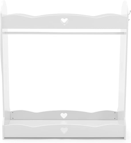 Miniatura 36 de JOYLDIAS - Armario de almacenamiento para niños con espejo y cajones, armario de almacenamiento para niños, armario de disfraces con estante