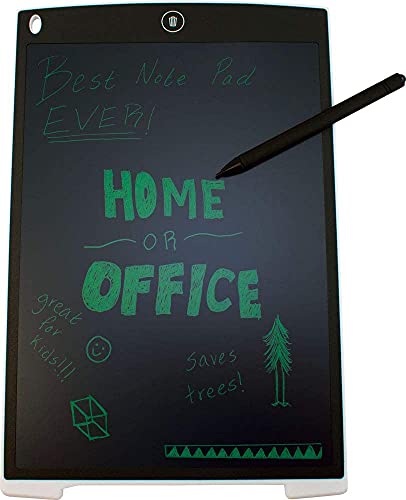 Image of Syga LCD Writing Tablet 8.5inch Colorful Doodle & Scribbler Boards, Lightly Learning Toys Drawing Pads for for Kids and Adults at Home,School or Travel (White)
