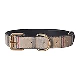 Leather Dog Collar, Personalized Puppy Leather Collar, Durable Flat Leather Collar with Metal Buckle Suitable for Small Dogs