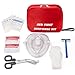 Primo kit DAE con RCP, guanti, rasoio, forbici, tamponi di garza e salviette detergenti per l'addestramento DAE